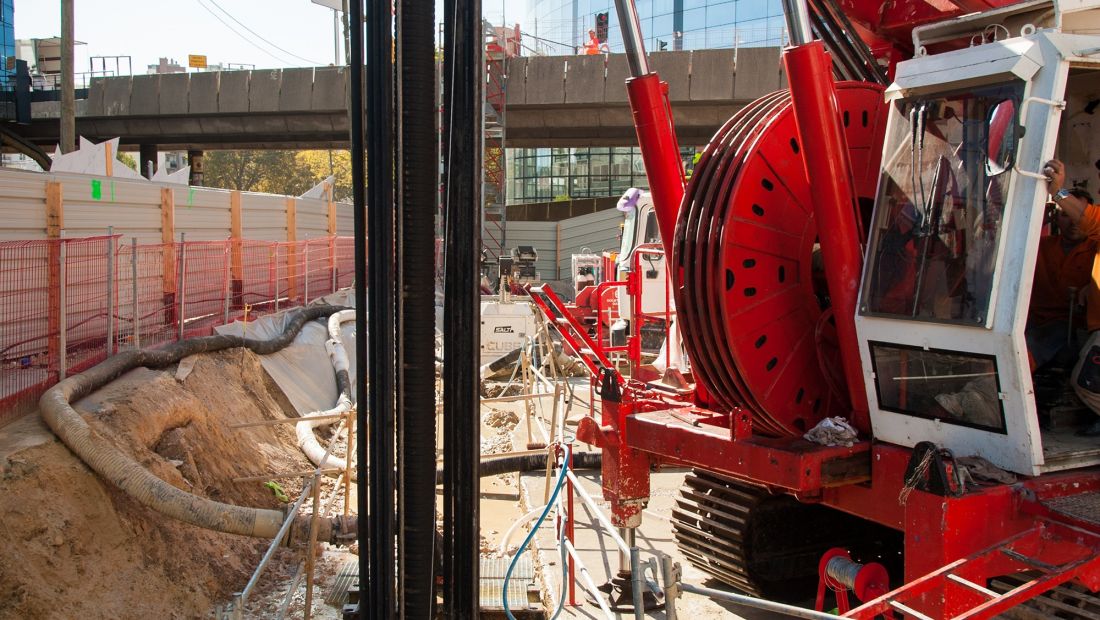 Octobre 2018 - Travaux sur paroi moulée