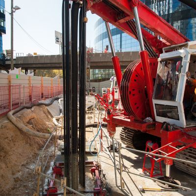 Octobre 2018 - Travaux sur paroi moulée