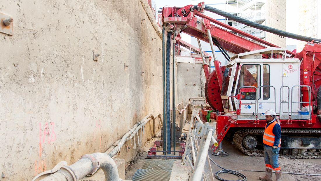 Novembre 2018 - Travaux sur paroi moulée