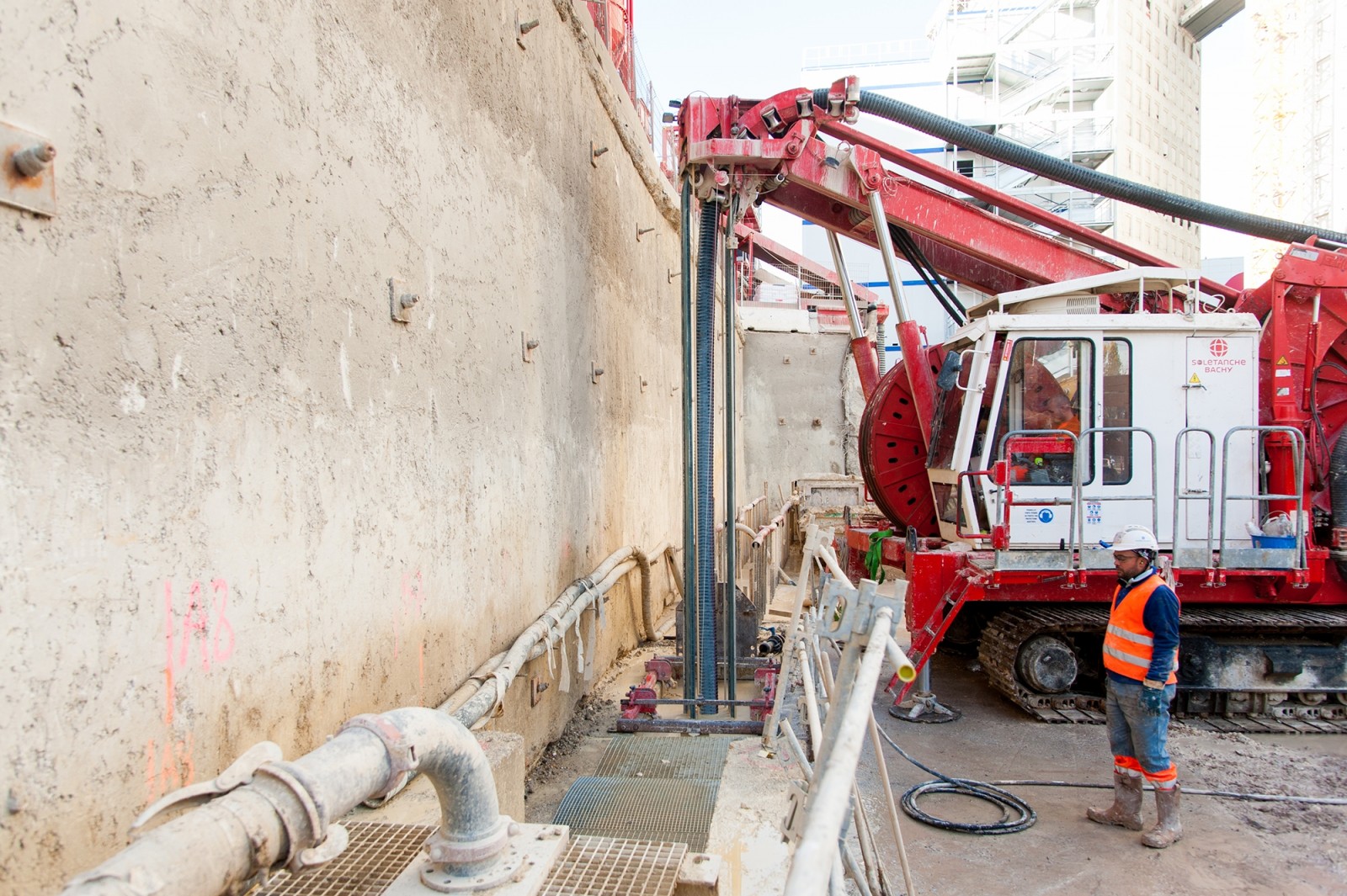 Novembre 2018 - Travaux sur paroi moulée