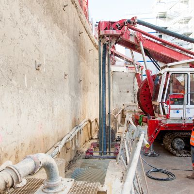 Novembre 2018 - Travaux sur paroi moulée