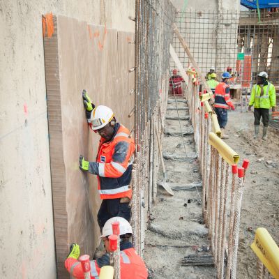 February 2019 - Start of the crowning beam