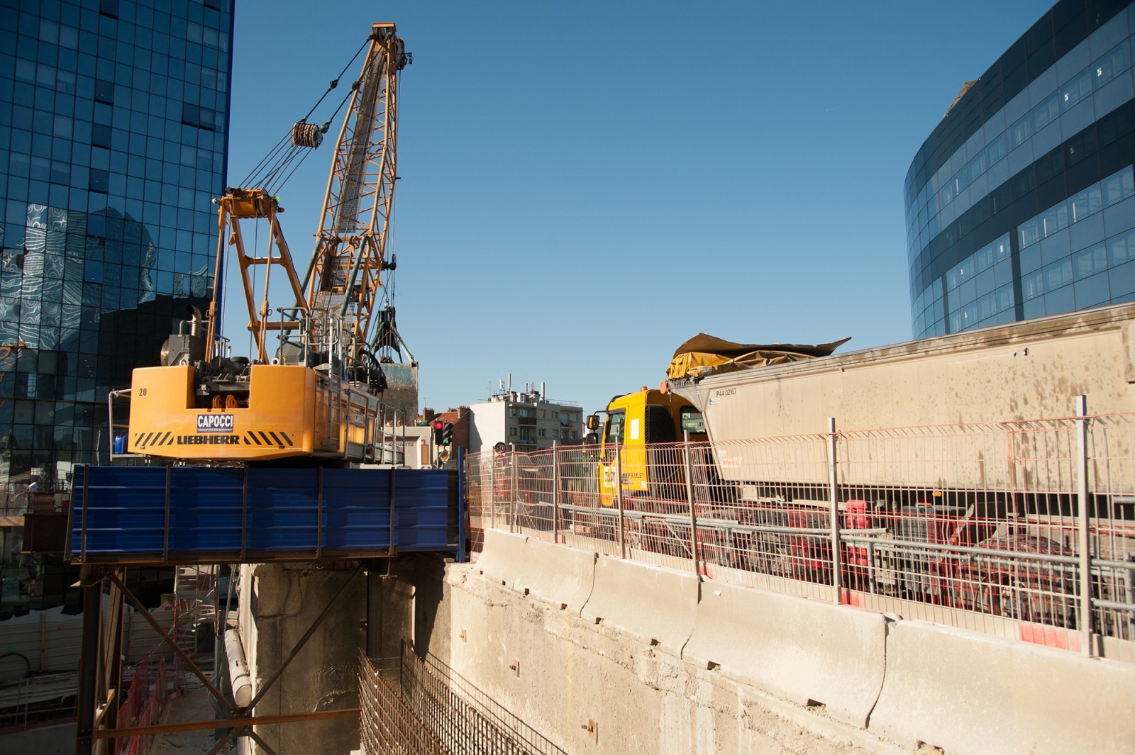 July 2019 - Excavator on BC for excavation