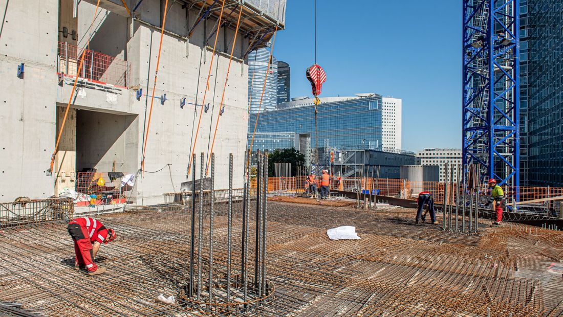 August 2020 - Construction of the structure of the future business center