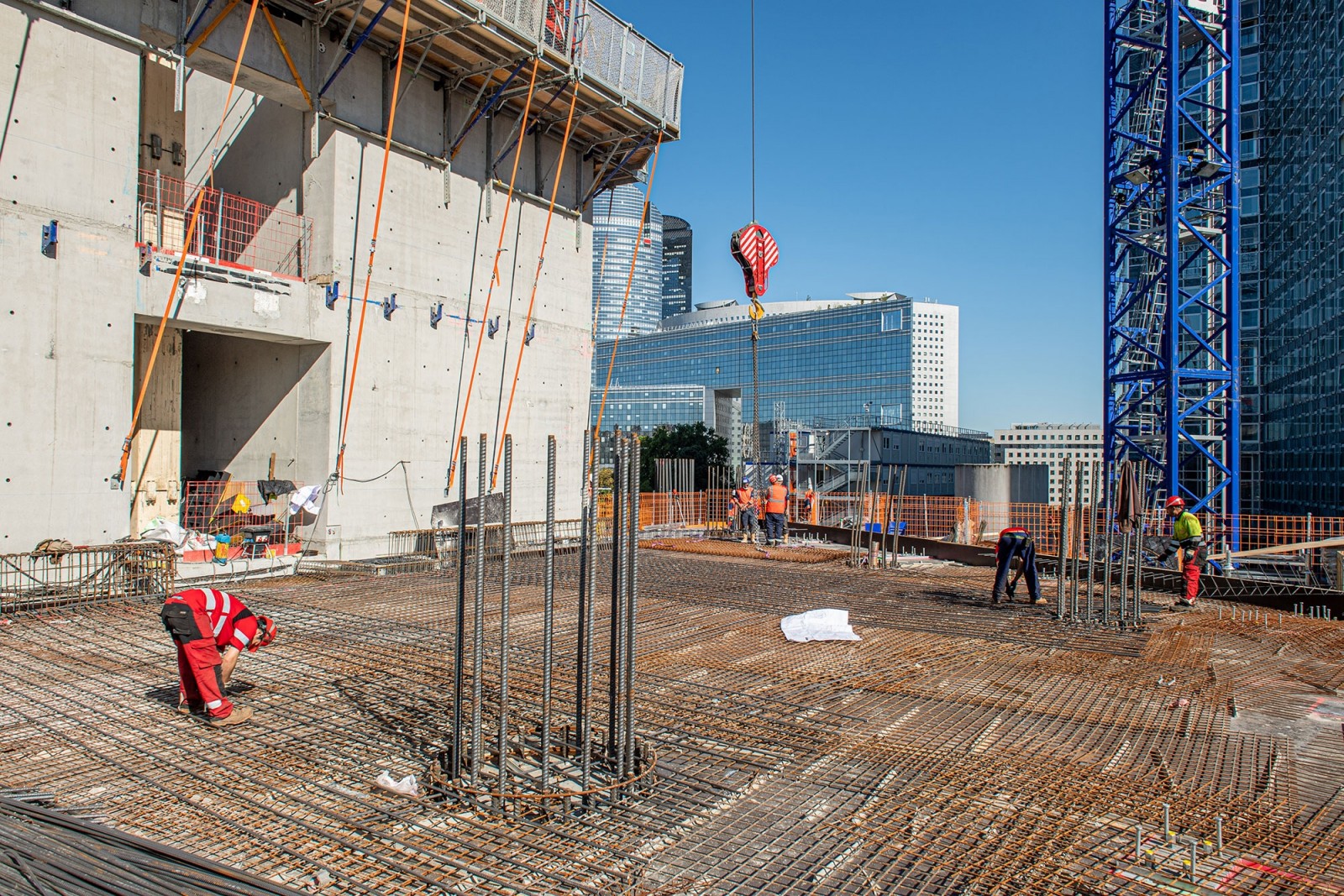 Août 2020 - Réalisation de la structure du futur business center