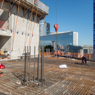 August 2020 - Construction of the structure of the future business center