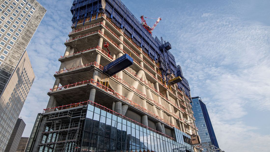 March 2021 - View of the tower from Boulevard Circulaire