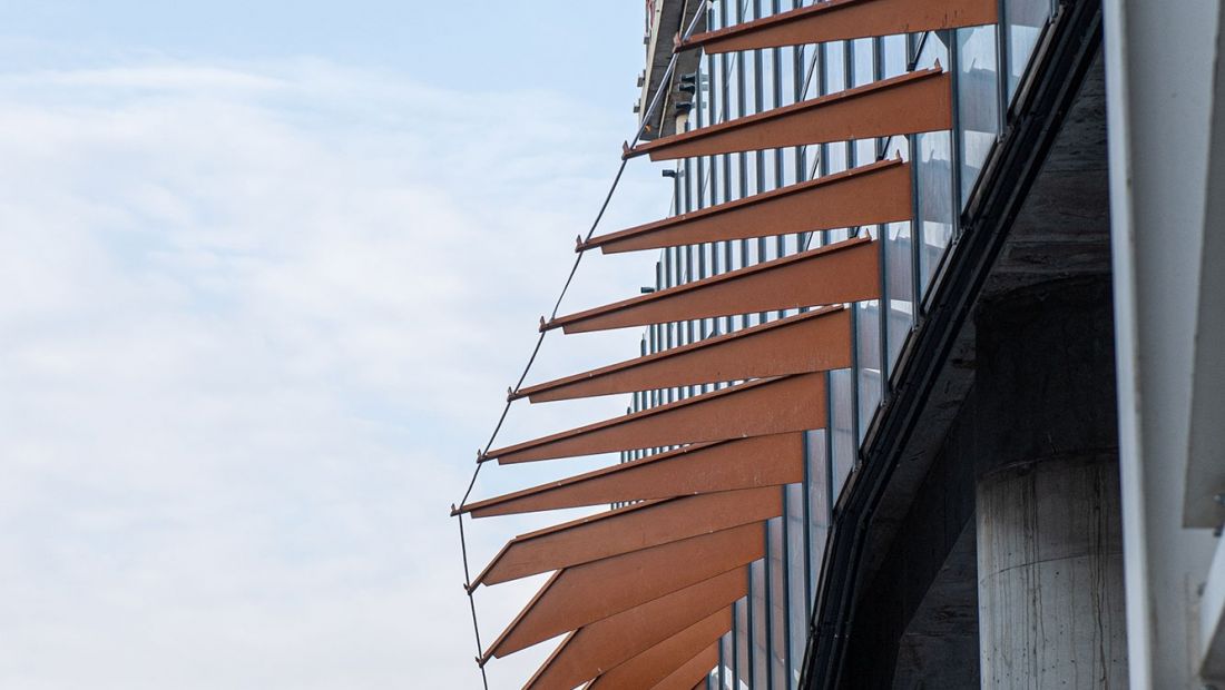 March 2021 - Future canopy at the entrance to the porch along Boulevard Circulaire