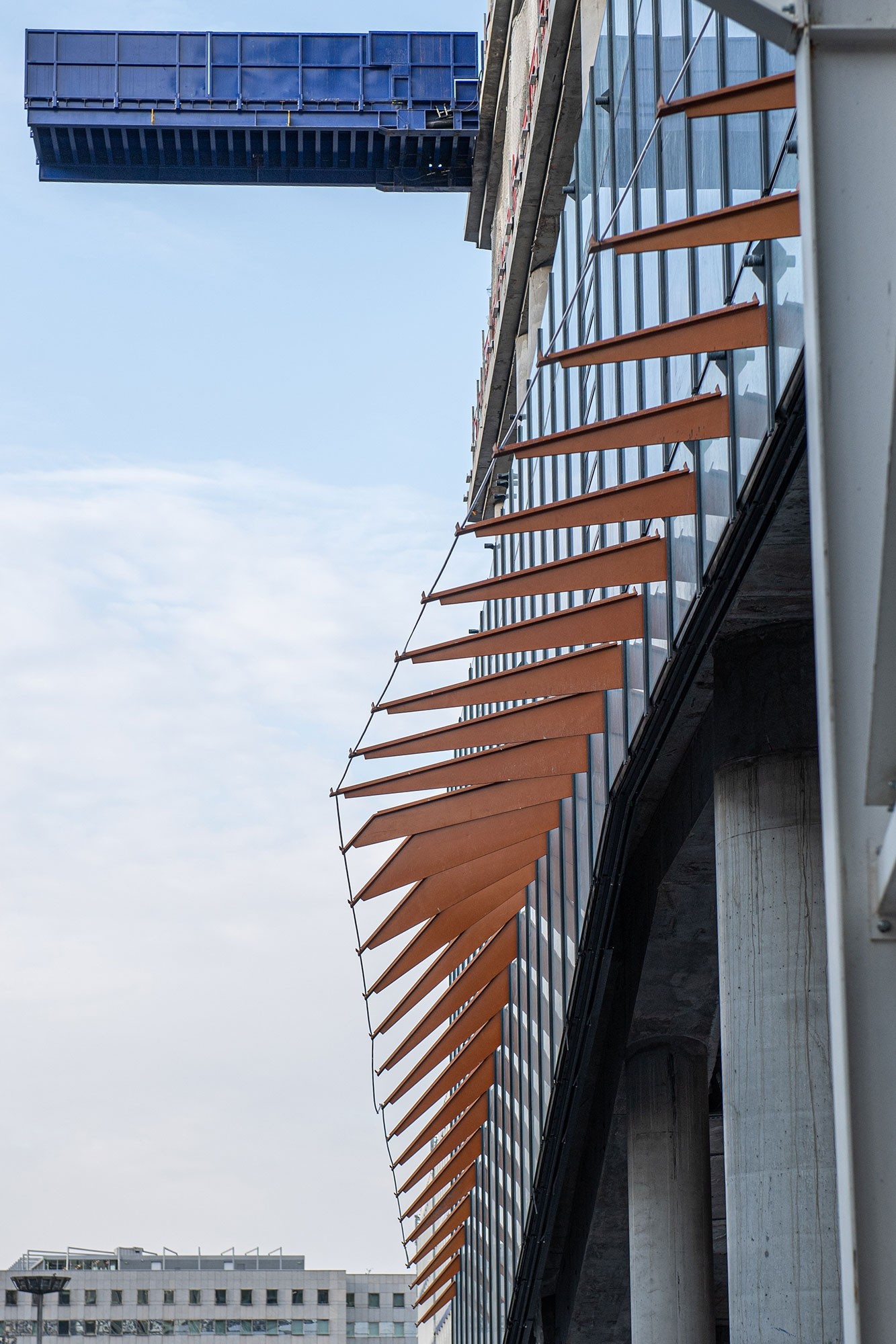 March 2021 - Future canopy at the entrance to the porch along Boulevard Circulaire