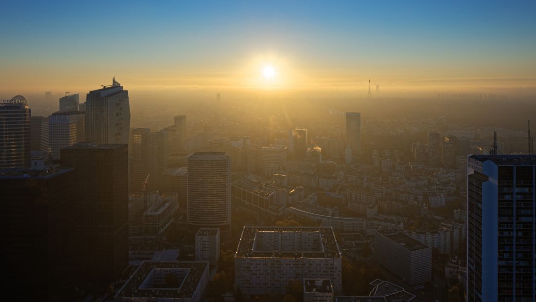 Octobre 2021 - Coucher de soleil du haut du 36ème étage