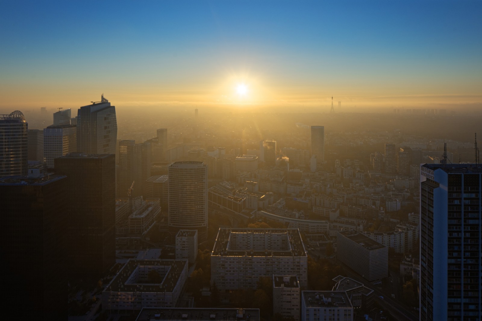 Octobre 2021 - Coucher de soleil du haut du 36ème étage