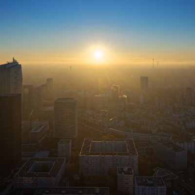 Octobre 2021 - Coucher de soleil du haut du 36ème étage
