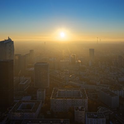 October 2021 - Sunset from the top of the 36th floor