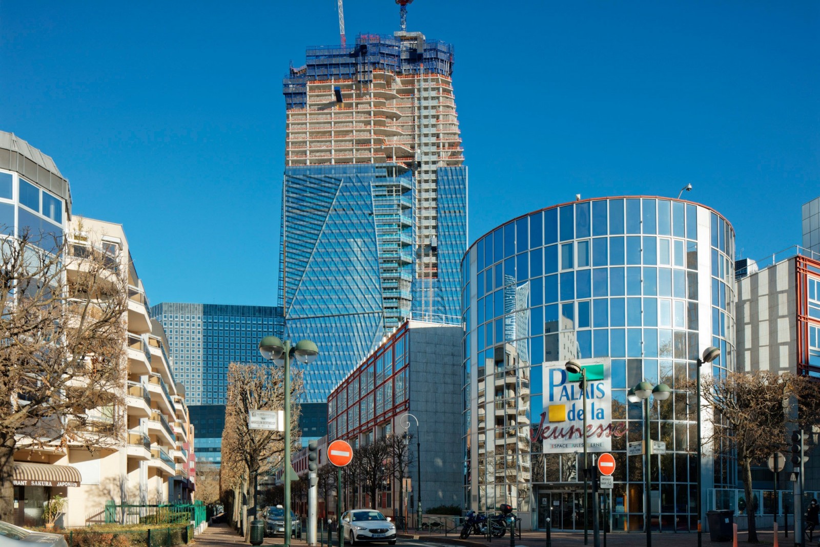 Novembre 2021 – Vue depuis la rue Jules Verne, Puteaux