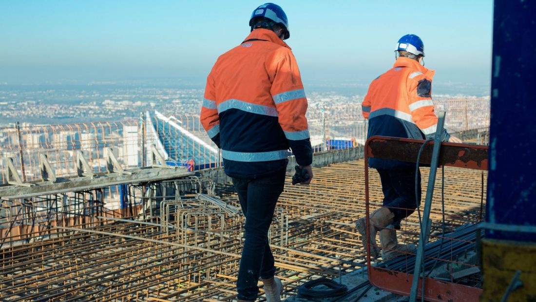 Décembre 2021 - Compagnons du chantier au 49ème étage