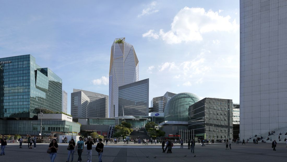 View from the Esplanade de La Defense