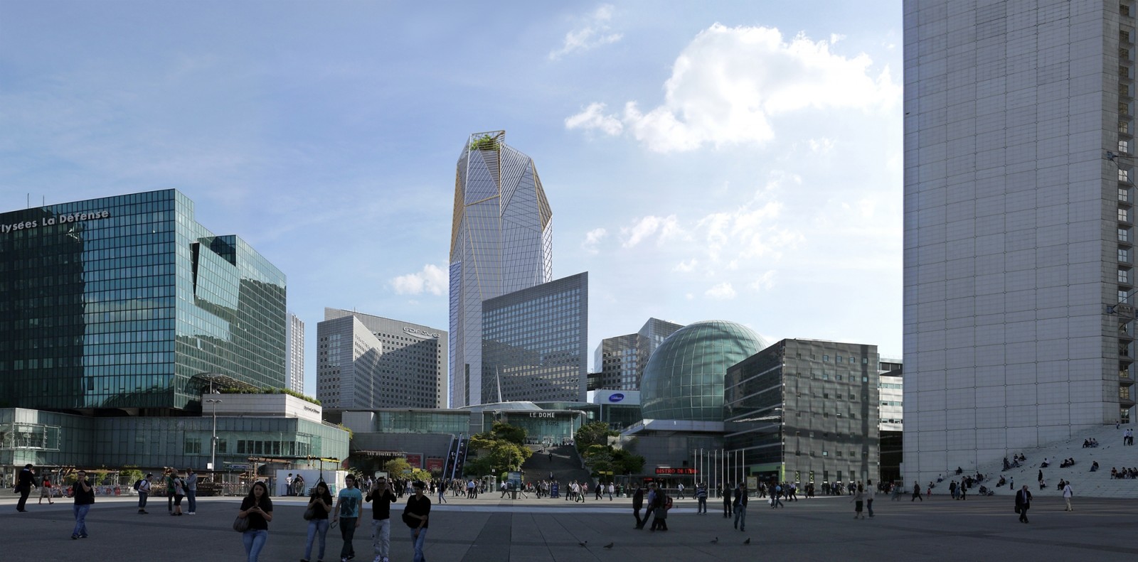 View from the Esplanade de La Defense